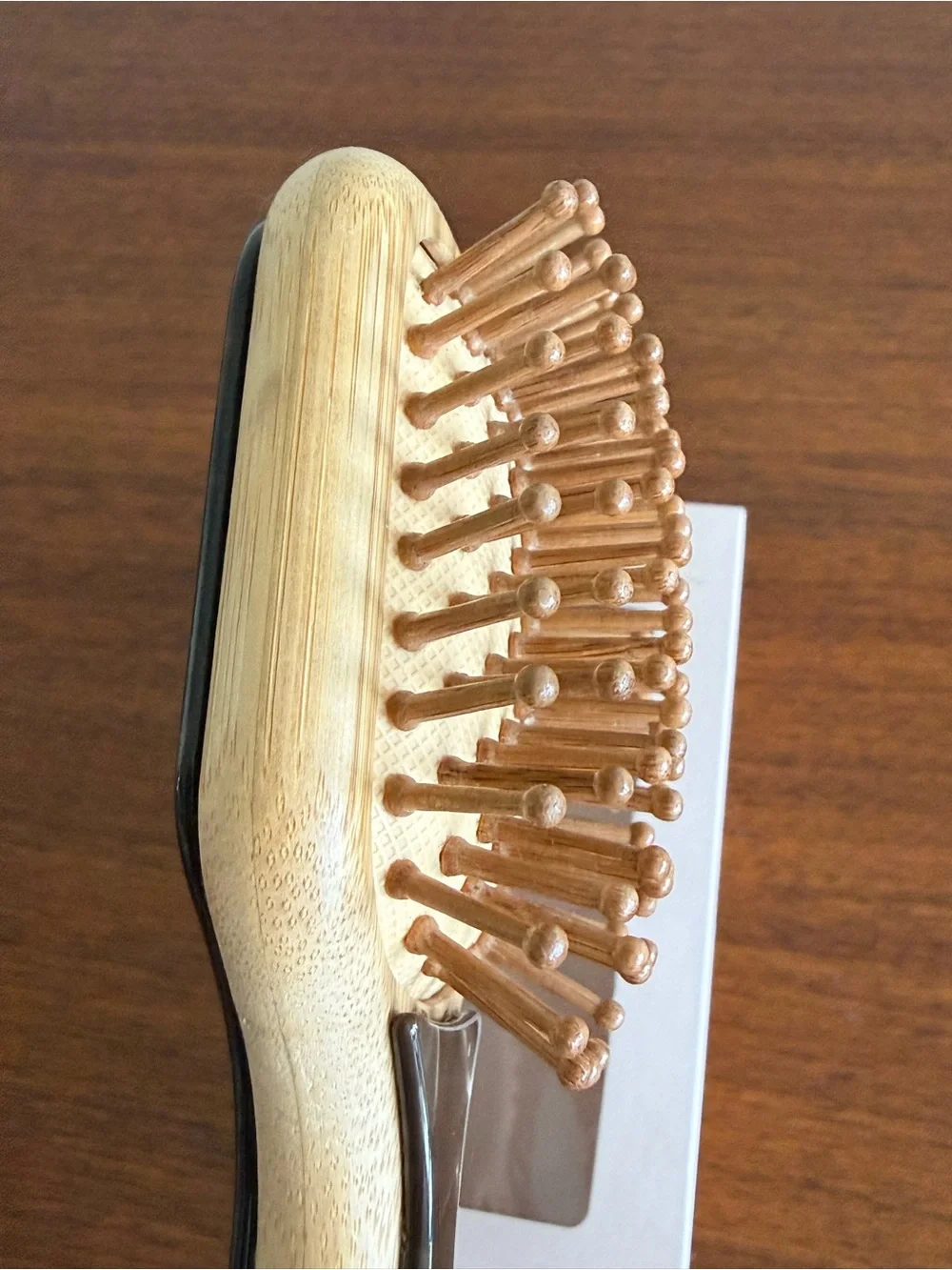 EMIJAY Mini Bamboo Paddle Brush - toasted sugar